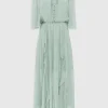 Online Belle & Bloom Amour Amour Ruffled Midi Dress - Spearmint FINAL SALE SpearmintFINALSALE