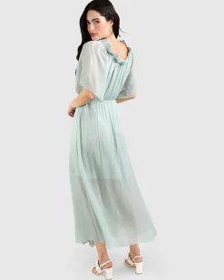 Online Belle & Bloom Amour Amour Ruffled Midi Dress - Spearmint FINAL SALE SpearmintFINALSALE