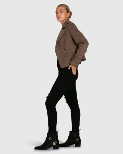 Online Belle & Bloom Better Off Military Peacoat - Walnut