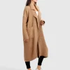 New Belle & Bloom Born To Run Sustainable Sweater Coat - Light Camel LightCamel