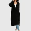 New Belle & Bloom Born To Run Sustainable Sweater Coat - Black