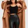 Hot Belle & Bloom Boss Girl Double-Breasted Lined Wool Coat - Camel BreastedLinedWoolCoat-Camel