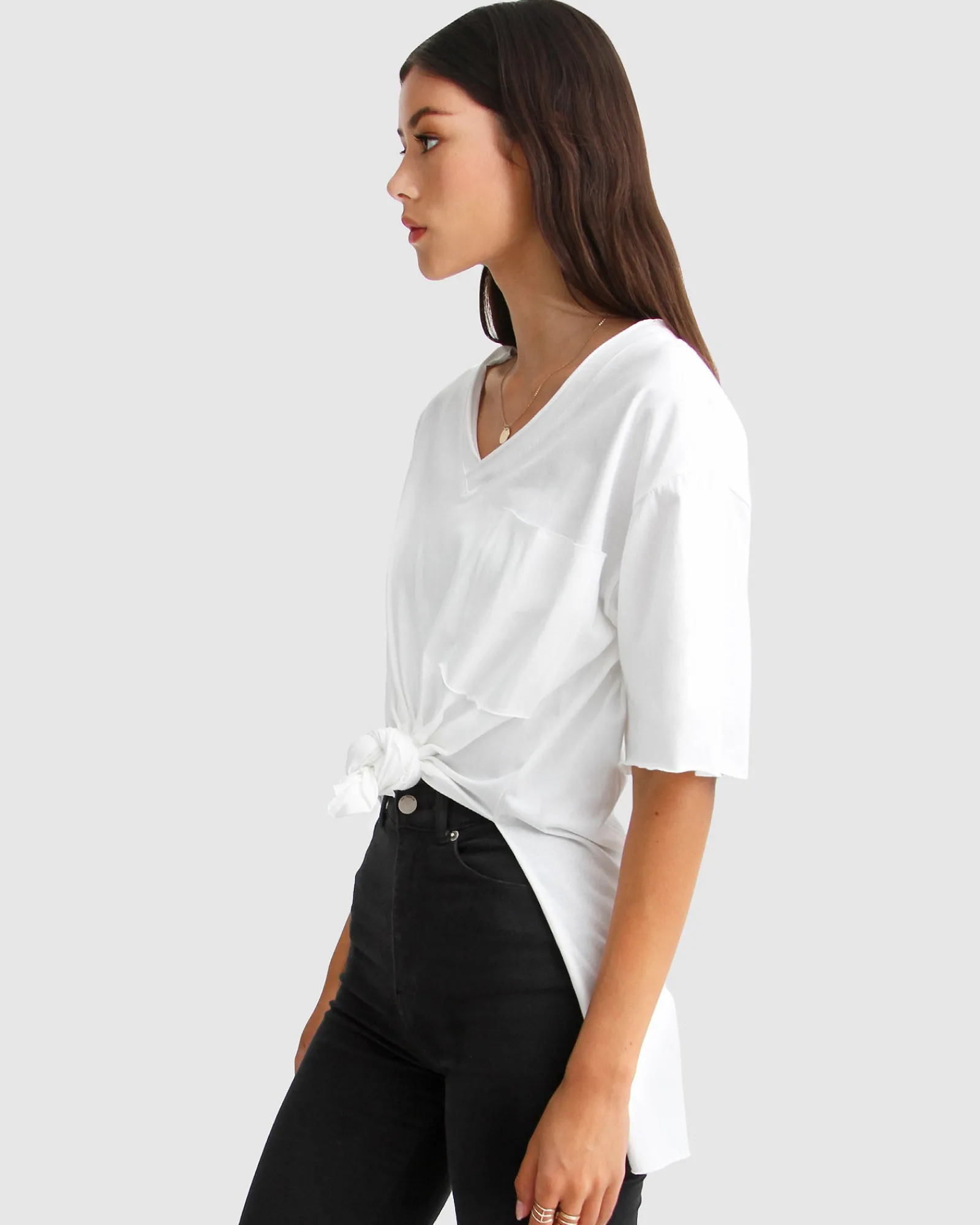 Best Belle & Bloom Brave Soul Oversized T-Shirt - White Shirt-White
