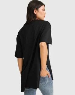 Outlet Belle & Bloom Brave Soul Oversized T-Shirt - Black Shirt-Black