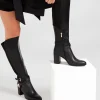 Clearance Belle & Bloom Breton Knee High Boot - Black