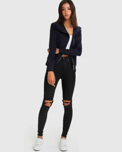 Best Belle & Bloom Brother’s Zip Front Jumper - Navy