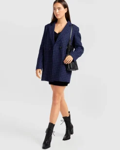 Outlet Belle & Bloom Cambridge Oversized Wool Blazer - Blue
