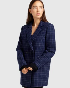 Outlet Belle & Bloom Cambridge Oversized Wool Blazer - Blue