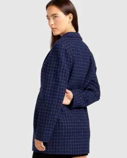 Outlet Belle & Bloom Cambridge Oversized Wool Blazer - Blue