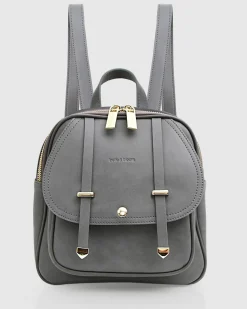 Hot Belle & Bloom Camila Leather Backpack - Ash