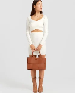 Clearance Belle & Bloom C'est Belle Knit Mini Skirt - Cream