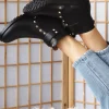 Fashion Belle & Bloom City Lights Leather Ankle Boot - Black
