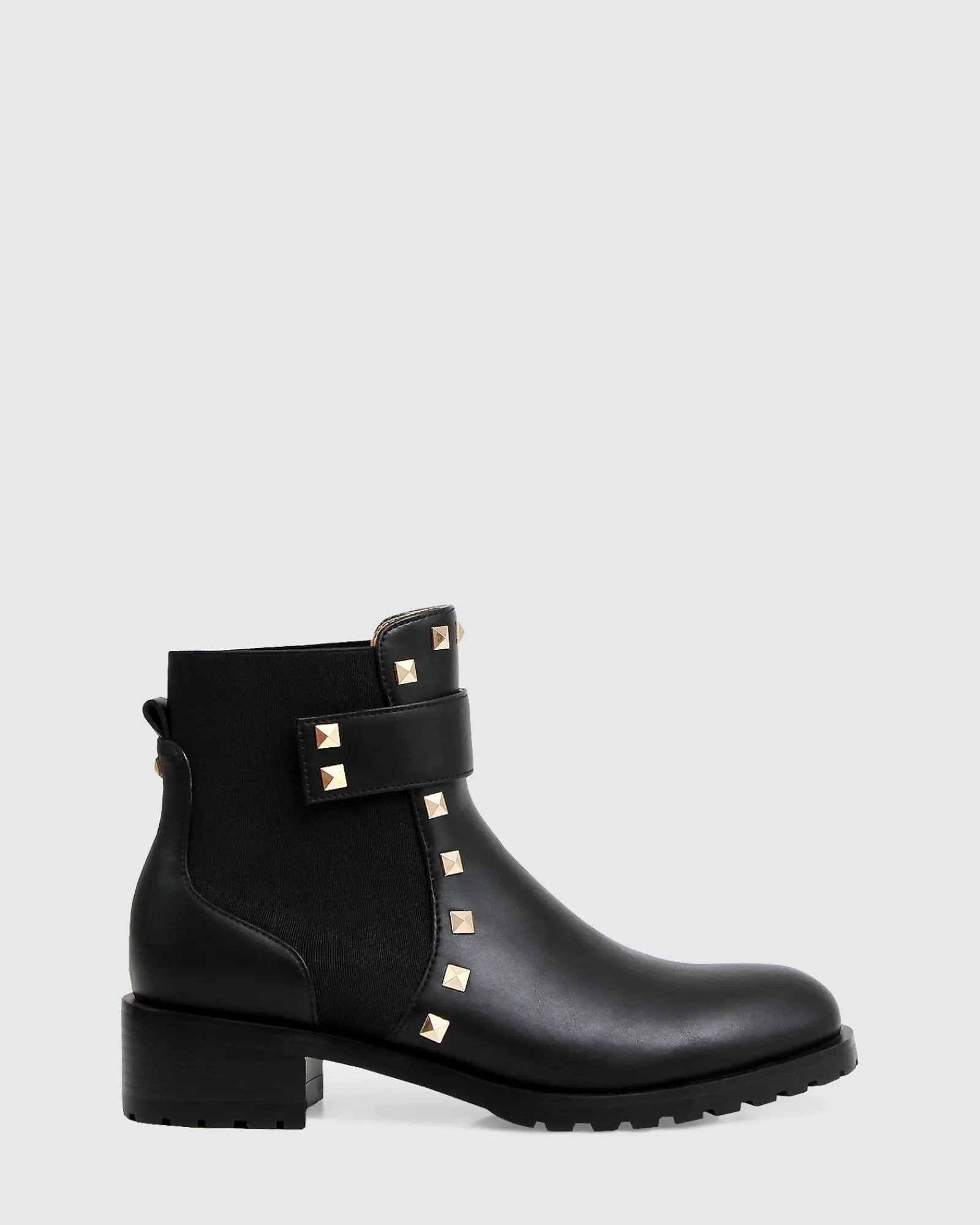 Fashion Belle & Bloom City Lights Leather Ankle Boot - Black