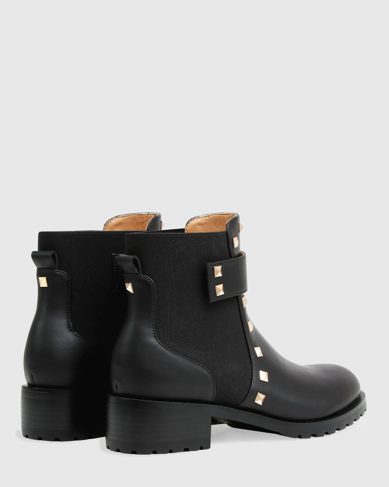 Fashion Belle & Bloom City Lights Leather Ankle Boot - Black
