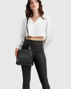 Fashion Belle & Bloom City Slicker Coated Legging - Black