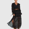 Sale Belle & Bloom Come As You Are Floral Maxi Dress - Navy