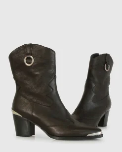 Online Belle & Bloom Dallas Western Boot - Vintage Black VintageBlack