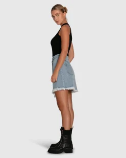 Online Belle & Bloom Dance With Me Denim Mini Skirt