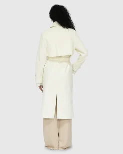 New Belle & Bloom Empirical Trench Coat - Cream