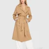 Hot Belle & Bloom Empirical Trench Coat - Khaki