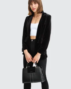 Hot Belle & Bloom Eternity Velvet Blazer - Black