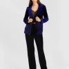 Discount Belle & Bloom Eternity Velvet Blazer - Royal Blue RoyalBlue