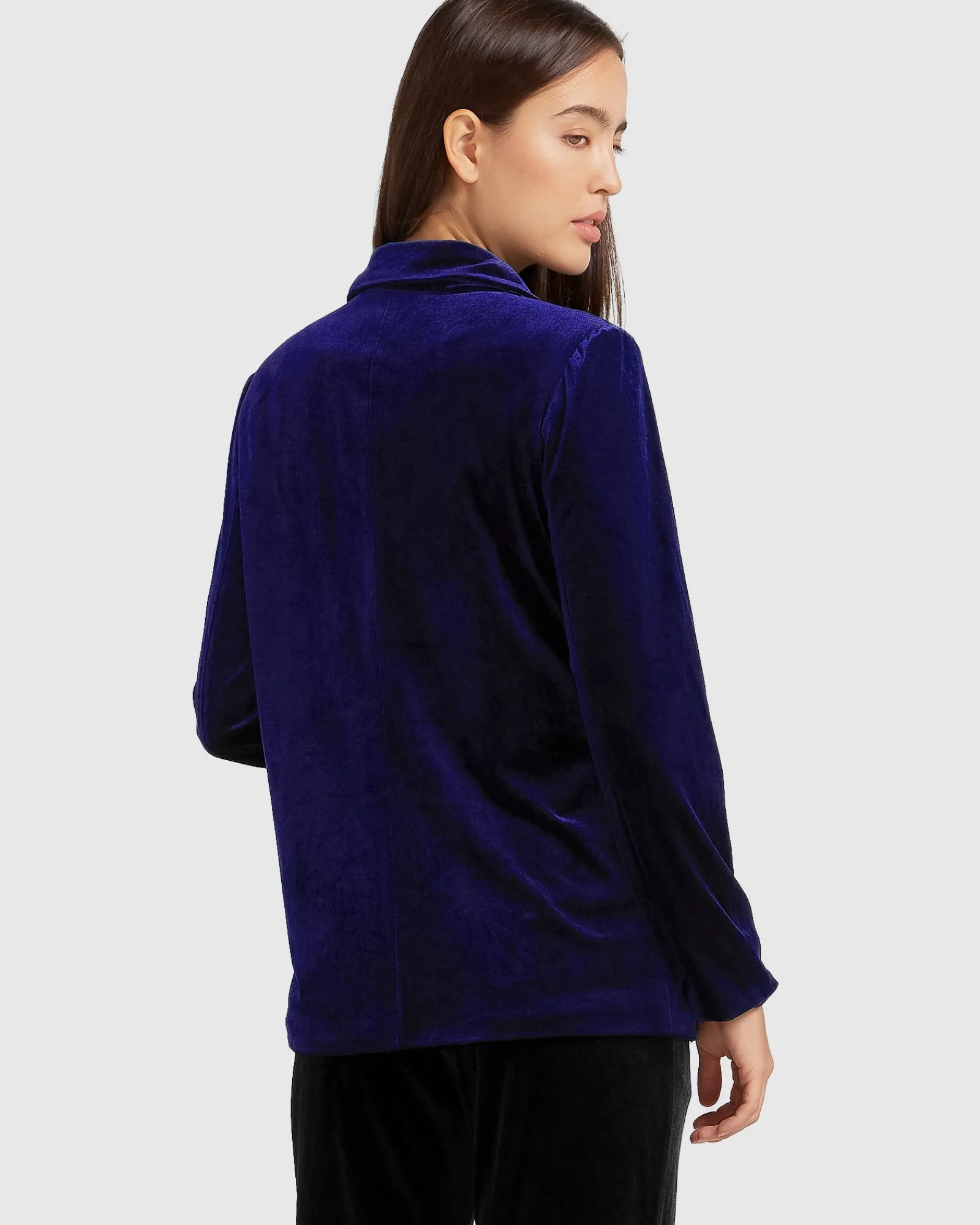 Discount Belle & Bloom Eternity Velvet Blazer - Royal Blue RoyalBlue