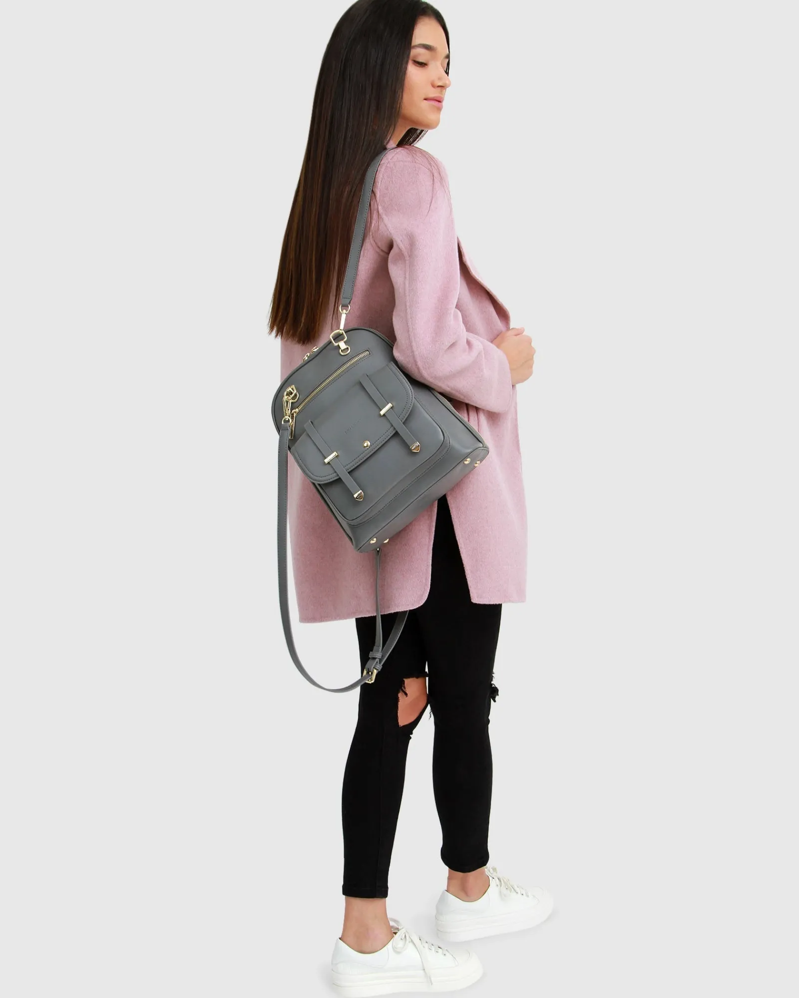 New Belle & Bloom Ex-Boyfriend Wool Blend Oversized Jacket - Lilac BoyfriendWoolBlendOversizedJacket-Lilac