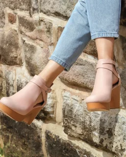 Online Belle & Bloom Fearless Clog Ankle Boot - Blush