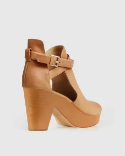 Discount Belle & Bloom Fearless Clog Ankle Boot - Tan
