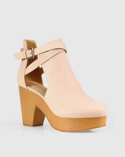 Online Belle & Bloom Fearless Clog Ankle Boot - Blush