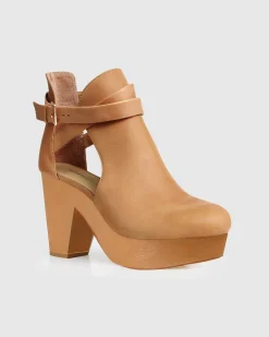 Discount Belle & Bloom Fearless Clog Ankle Boot - Tan