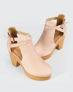 Online Belle & Bloom Fearless Clog Ankle Boot - Blush