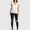 Clearance Belle & Bloom Feel For You V-Neck Top - White NeckTop-White