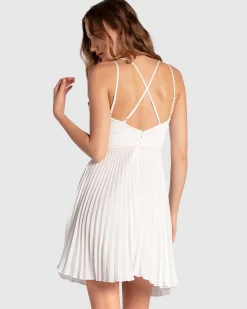 New Belle & Bloom Feel It Still Lace Trim Mini Dress - White