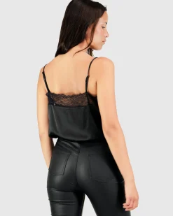 New Belle & Bloom Friday Nights Lace Cami - Black