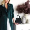 Clearance Belle & Bloom Front Runner Belted Coat - Dark Green DarkGreen
