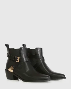 Clearance Belle & Bloom Full Moon Ankle Boot - Black