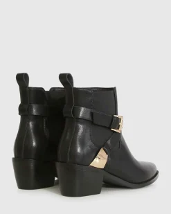 Clearance Belle & Bloom Full Moon Ankle Boot - Black