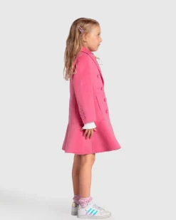Online Belle & Bloom Good Manners Wool Blend Fitted Coat - Pink