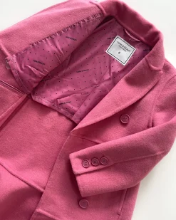 Online Belle & Bloom Good Manners Wool Blend Fitted Coat - Pink