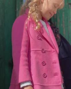 Online Belle & Bloom Good Manners Wool Blend Fitted Coat - Pink