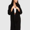 Online Belle & Bloom Hold The Line Coatigan - Black