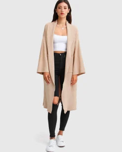 Online Belle & Bloom Hold The Line Coatigan - Camel