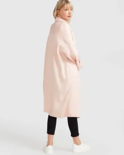 Online Belle & Bloom Hold The Line Coatigan - Pale Pink PalePink