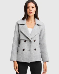 Outlet Belle & Bloom I'm Yours Wool Blend Peacoat - Grey
