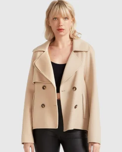 Best Belle & Bloom I'm Yours Wool Blend Peacoat - Pale Oat PaleOat