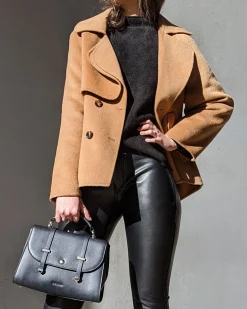 Online Belle & Bloom I'm Yours Wool Blend Peacoat - Camel