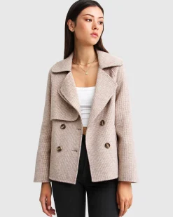 Sale Belle & Bloom I'm Yours Wool Blend Peacoat - Beige