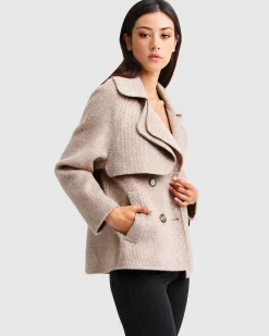 Sale Belle & Bloom I'm Yours Wool Blend Peacoat - Beige